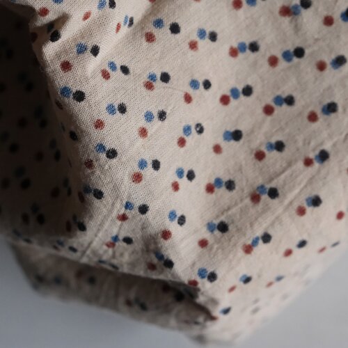 在途 20cm价114cm宽英国Merchant and mills糖果泼彩斑点印度棉布