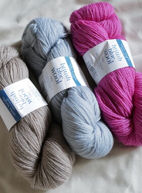 绝版英国 Erika Knight British Blue 100 不列颠蓝脸莱斯特羊毛