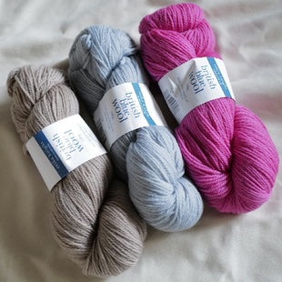 Knight Erika British Blue 不列颠蓝脸莱斯特羊毛 绝版 100 英国