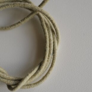 1米价格 3mm粗英国Merchant and mills浅蕨草绿再生棉皮筋