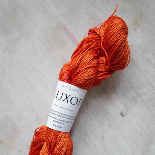 橘子红 210米 德国BC GARN Luxor mercerized cotton卢克索丝光棉