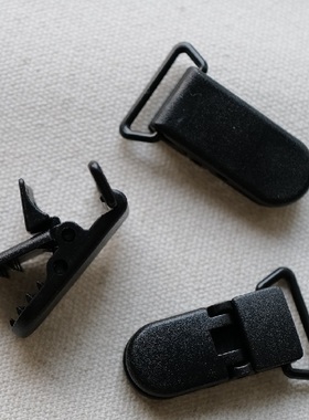 德国JIM尼龙树脂黑色哑光工牌夹袜带夹等多功能夹子 使用见视频