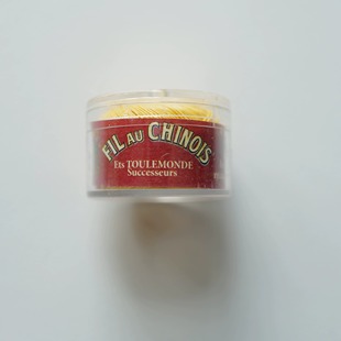 Linen 50米长法国Fil Waxed Chinois Thread防滑含蜡亚麻线