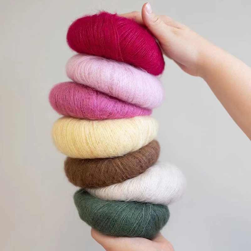 SANDNES Tynn Silk Mohair 挪威进口马海毛/绢丝线 毛衣手编线
