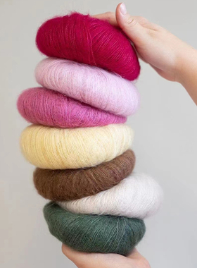 SANDNES Tynn Silk Mohair 挪威进口马海毛/绢丝线 毛衣手编线