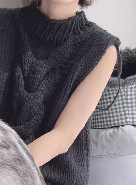 小立领无袖上衣DIY编织材料包