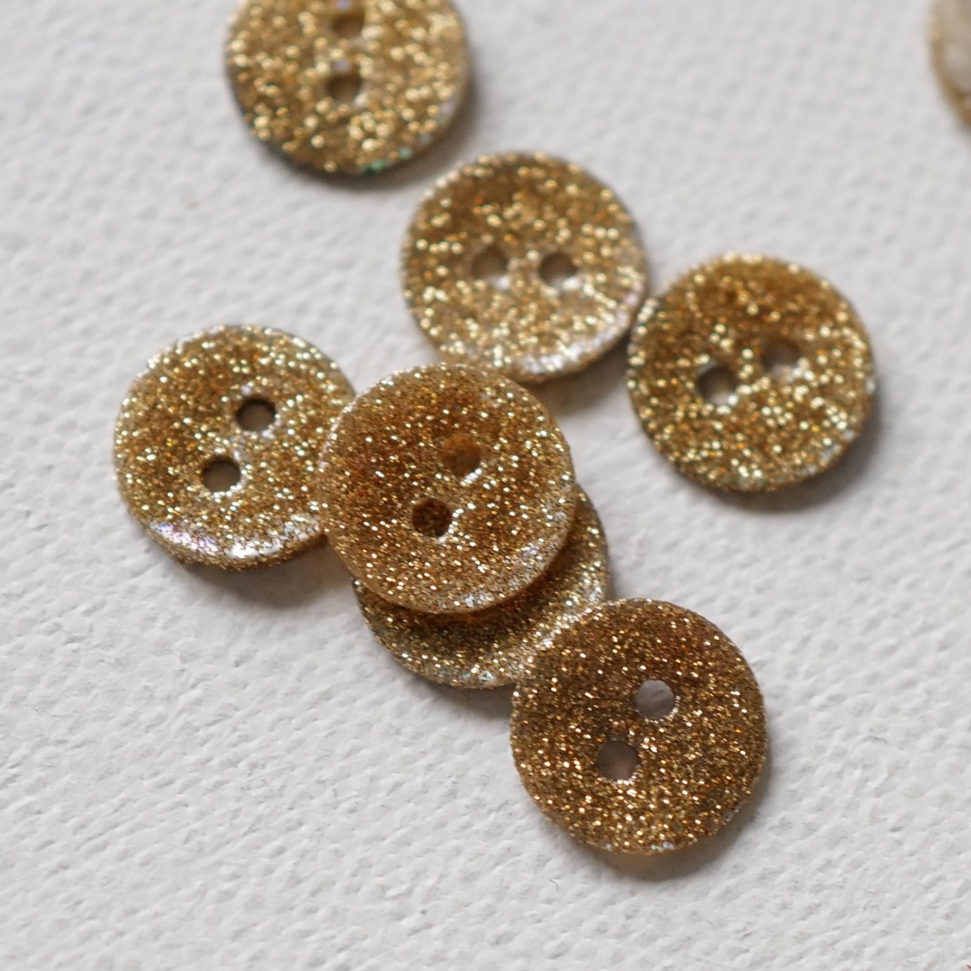 10mm 一颗价格英国 textile garden浅金色闪亮贝壳纽扣