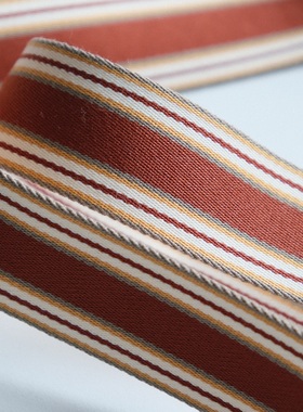 40mm宽1米价英国Merchant and mills特立尼中心锈橙色织带包带