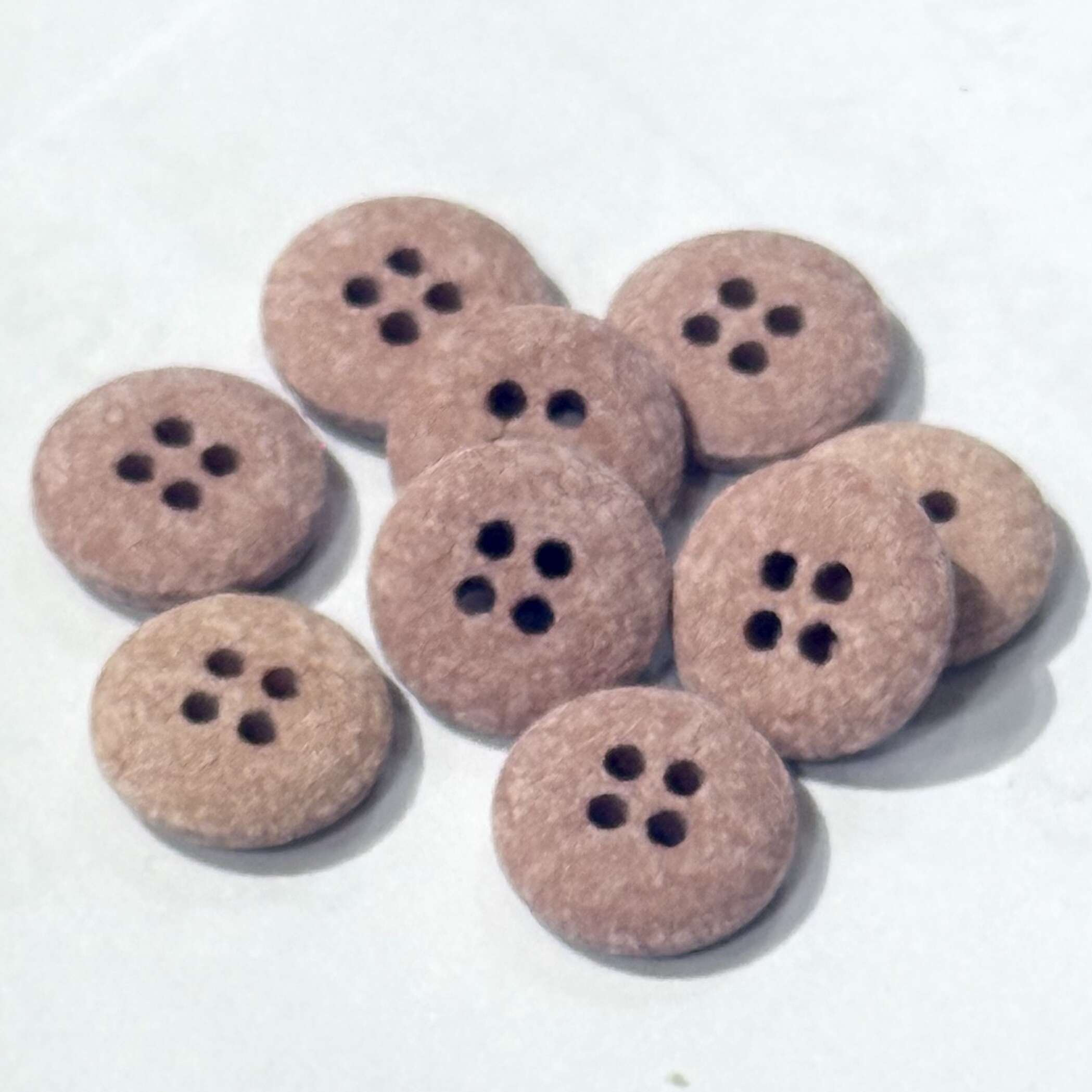 15mm1颗 英国Textile Garden雾粉柔软微纹理表面再生涤纶圆边纽扣,居家布艺,纽扣,淘宝优惠券,粉丝福利购,淘宝优惠卷