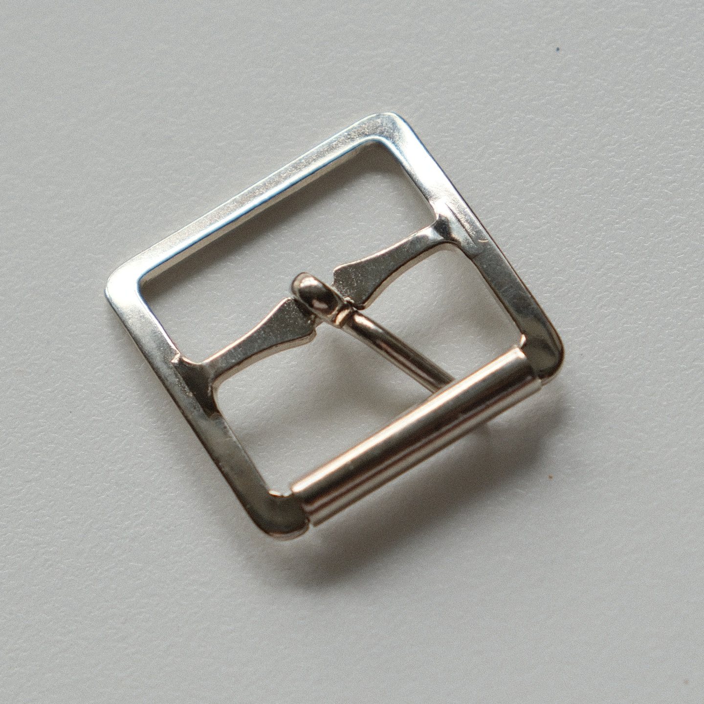 银色镍材质腰带皮带滚扣
