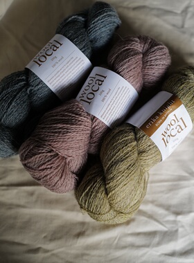 100克英国Erika Knight本土羊毛Wool Local蓝脸莱斯特毛羊羔羊毛