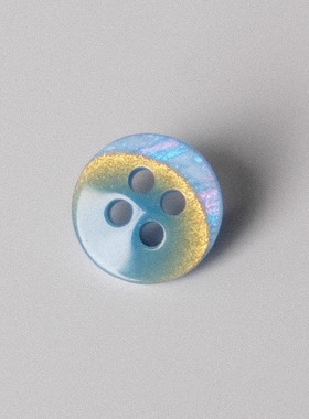 10mm一颗价 英国Textile Garden鲜蓝金绿渐变猫眼风纽扣