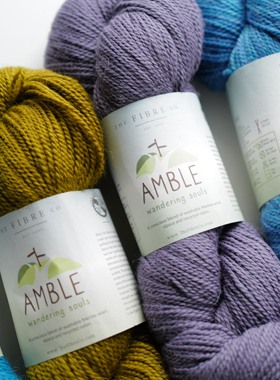 英国The Fibre Co可机洗无毒害氯化环保袜子线Amble 100克