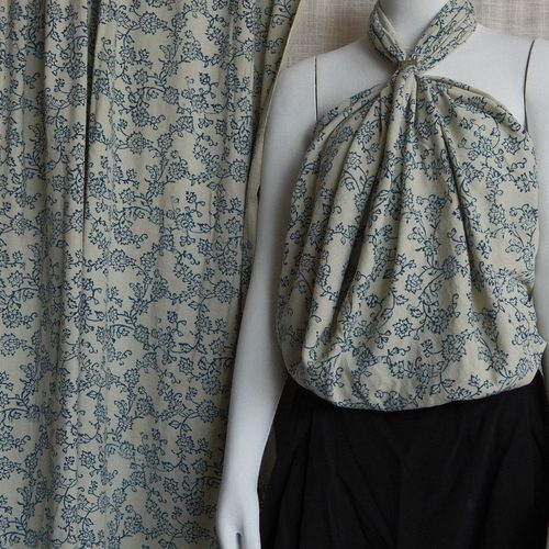 114cm宽藤蔓花卉印度棉布