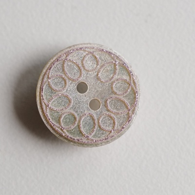 精致闪片蕾丝花纹贝壳纽扣