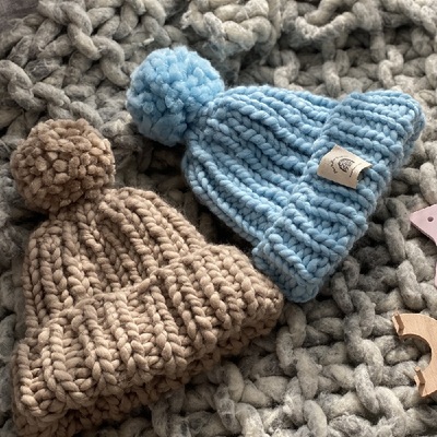 DIY编织材料包美国零基础毛线帽