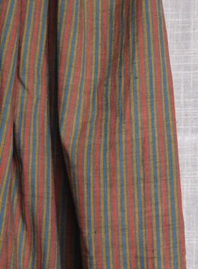 20cm长115cm宽英国Merchant and mills橘黄蓝条纹印度棉布