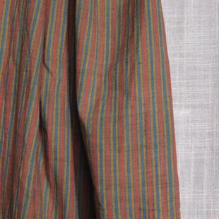 20cm长115cm宽英国Merchant and mills橘黄蓝条纹印度棉布