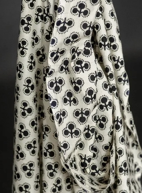 20cm长价117cm宽英国Merchant and mills黑色无花果印度棉布