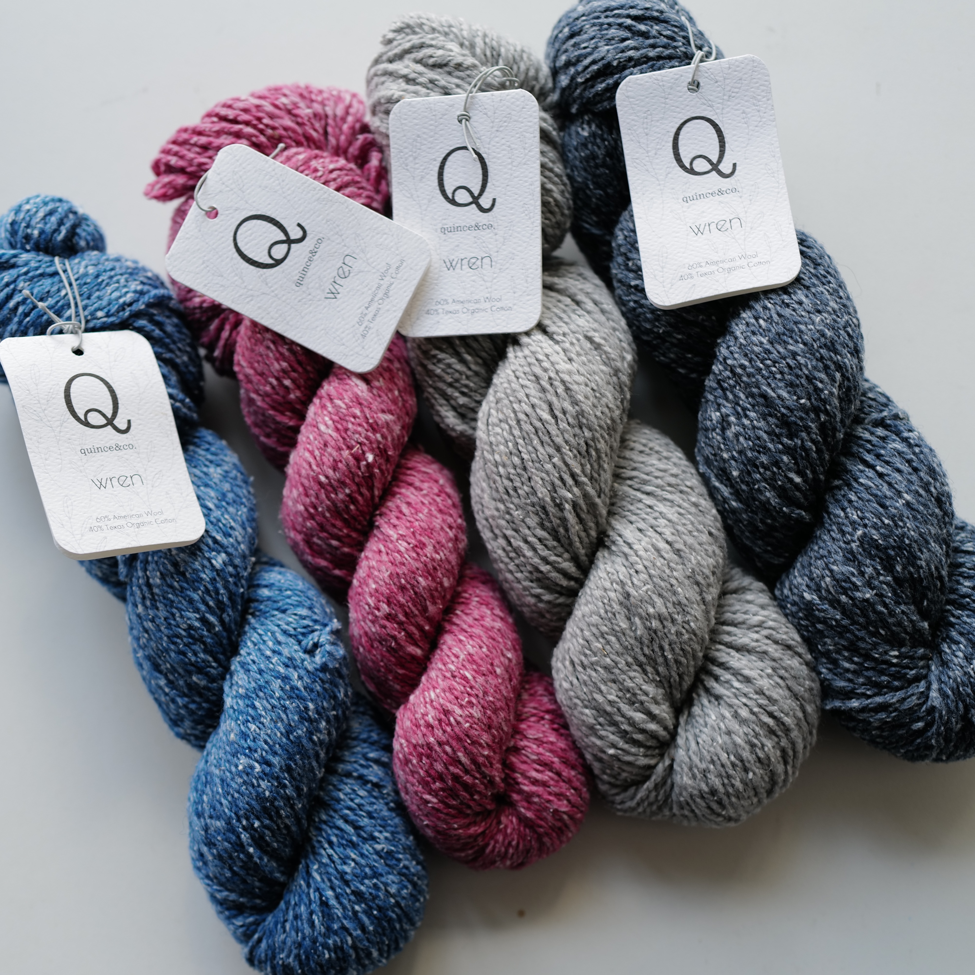 DK粗羊毛有机棉春秋季夹花线