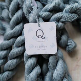 云杉蓝色 50克155米Fingering美国Quince & co Sparrow有机亚麻线