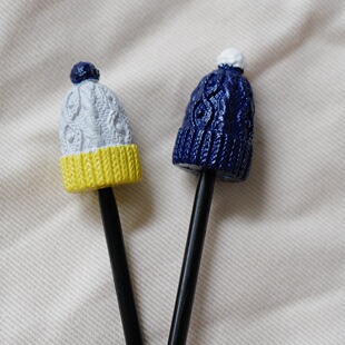 日本横田 阿兰纹理毛线帽造型棒针帽 防止毛线针圈脱落