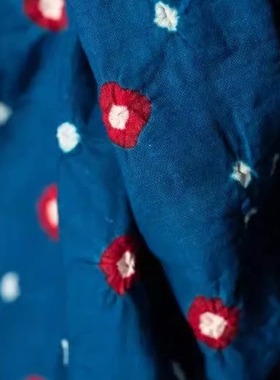 20cm长价100cm宽英国Merchant and mills靛蓝班达尼柔滑棉布