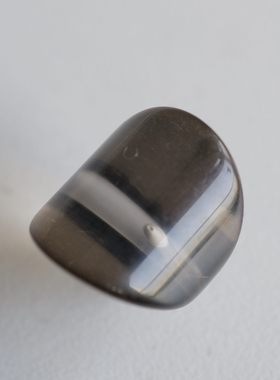 20mmx25mm一颗价英国Textile Garden灰色半透明树脂纽扣银色柄