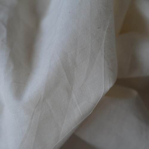 清洗过的105cm长  英国Merchant and mills未染色平纹棉手织棉布