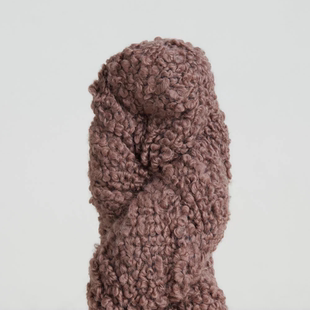 sandstone100g70m1绞价Lanalpaca柔软羊驼毛美利奴羊毛绵羊圈圈线