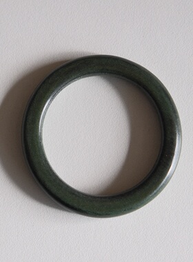 内径46mm外径62mm一颗价德国JIM檀绿色光滑木质DIY配件装饰圆环