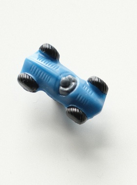 25mmx13mm一颗价德国JIM飞翔的蓝色卡丁车树脂材质纽扣