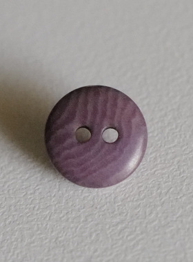 11mm一颗价英国Textile Garden适配度高简洁冷灰紫色象牙棕榈纽扣