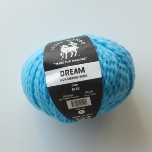 Bleu色一团价LOOPY MANGO Dream 轻柔羊毛线 100米50克