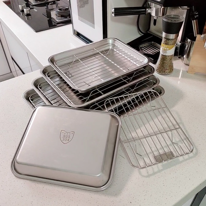 304不锈钢烘焙烧烤沥水控油盘