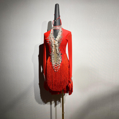 路其尔女童拉丁舞比赛服