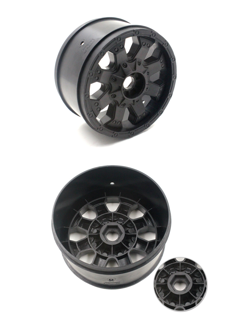 [KKPIT 공식] 1:8 빅풋 타이어 워리어 타이어 트럭 타이어[차량당 4개 허브 스폰지 포함]