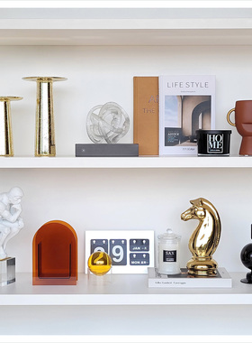 样板间简约软装创意工艺品蜡烛玻璃陶瓷摆件桌面家居饰品ZH3028