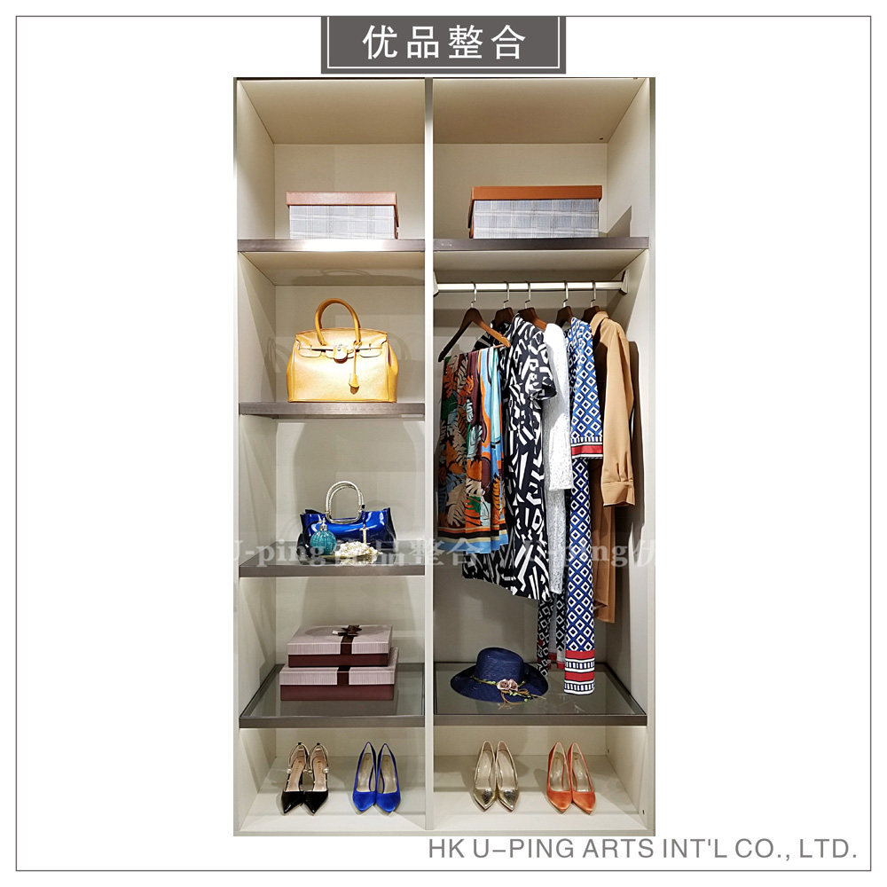 现代简约样板房摆件衣帽间软装道具衣柜衣服陈列摆设组合zh1619