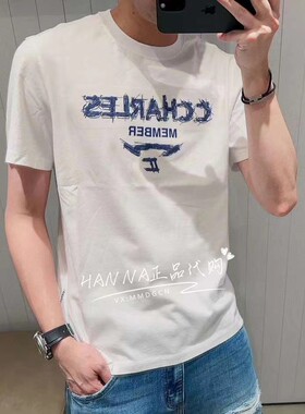 CHESTER CHARLES | 2026新款 男款 进口纯棉透气logo字母短袖T恤