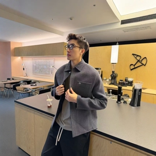 男款 2026新款 绵羊毛山羊绒夹克毛呢外套 CHARLES CHESTER