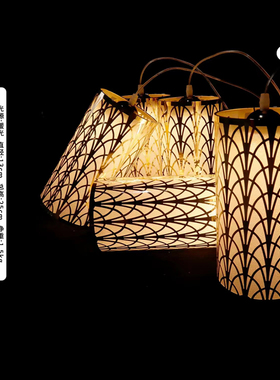 婚庆道具发光五头花边铁艺灯笼吊顶装饰婚礼舞台吊灯T台铁艺挂灯