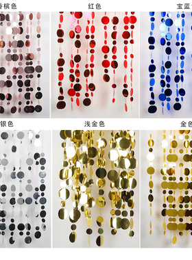 金色银色亮片帘婚礼装饰镭射帘风水帘门帘婚庆背景珠帘亮片串