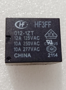 宏发HF3FF 012-1ZT  HF3FA－012 HTF正品12VDC 10A/250VAC 4脚