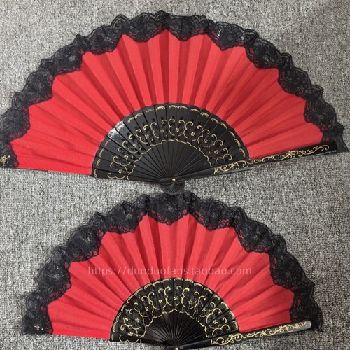 西班牙蕾丝扇子大尺寸折扇