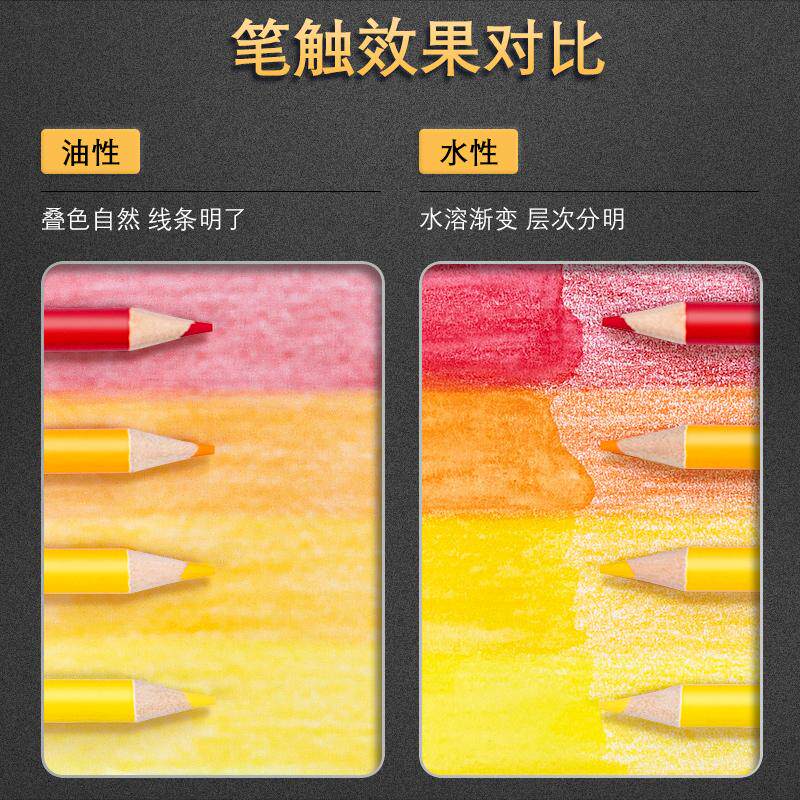 专业300色彩铅画画油性彩色铅笔学生240色美术生涂色180色全套装