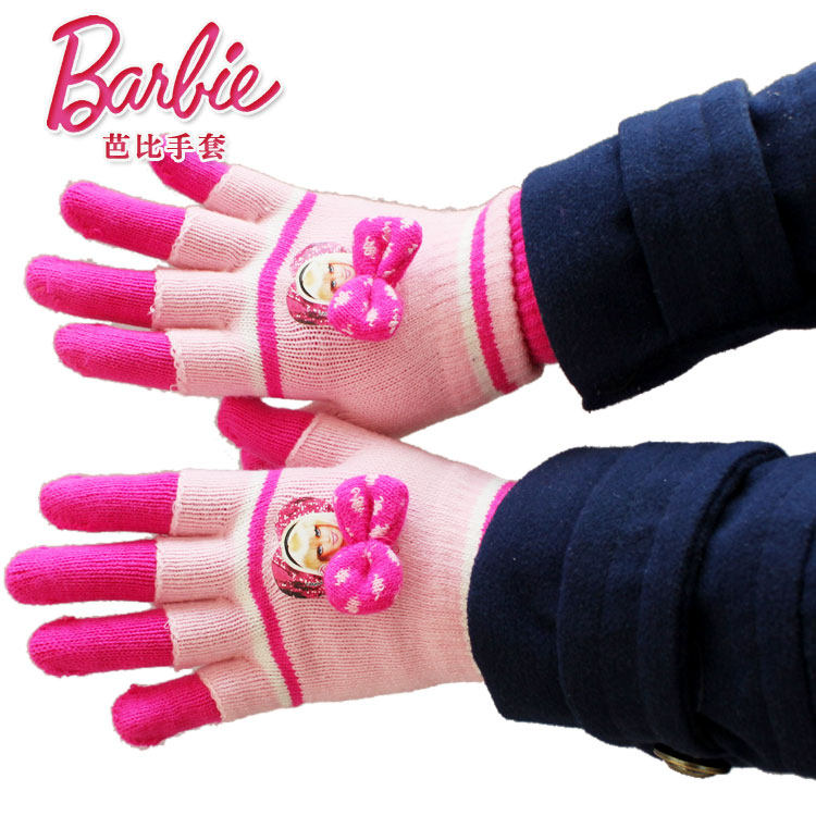 Gants pour fille BARBIE en de laine - Ref 2150169 Image 1