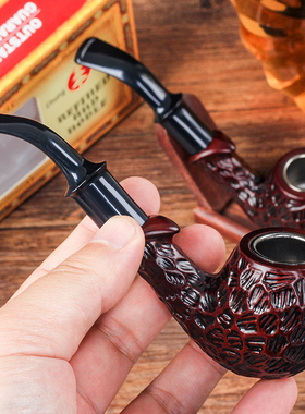 胶木烟斗金属烟锅雕刻烟丝烟叶拆卸清洗老式传统烟袋锅旱烟袋男士