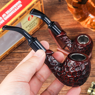 胶木烟斗金属烟锅雕刻烟丝烟叶拆卸清洗老式传统烟袋锅旱烟袋男士