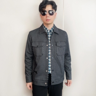 潮流厚重垂外套男 休闲时尚翻领夹克 秋冬季新款青年男士夹克衫